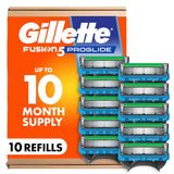 Gillette Fusion5 ProGlide Men's 5-Blade Razor Blade Refills – Practical Birthday Gift for Him, Stocking Stuffer Cartridge Pack of 10