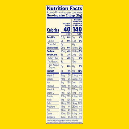 10 essential vitamins and minerals including calcium from tricalcium phosphate