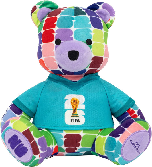10-inch plush bear form factor suitable for shelf display and child cuddling