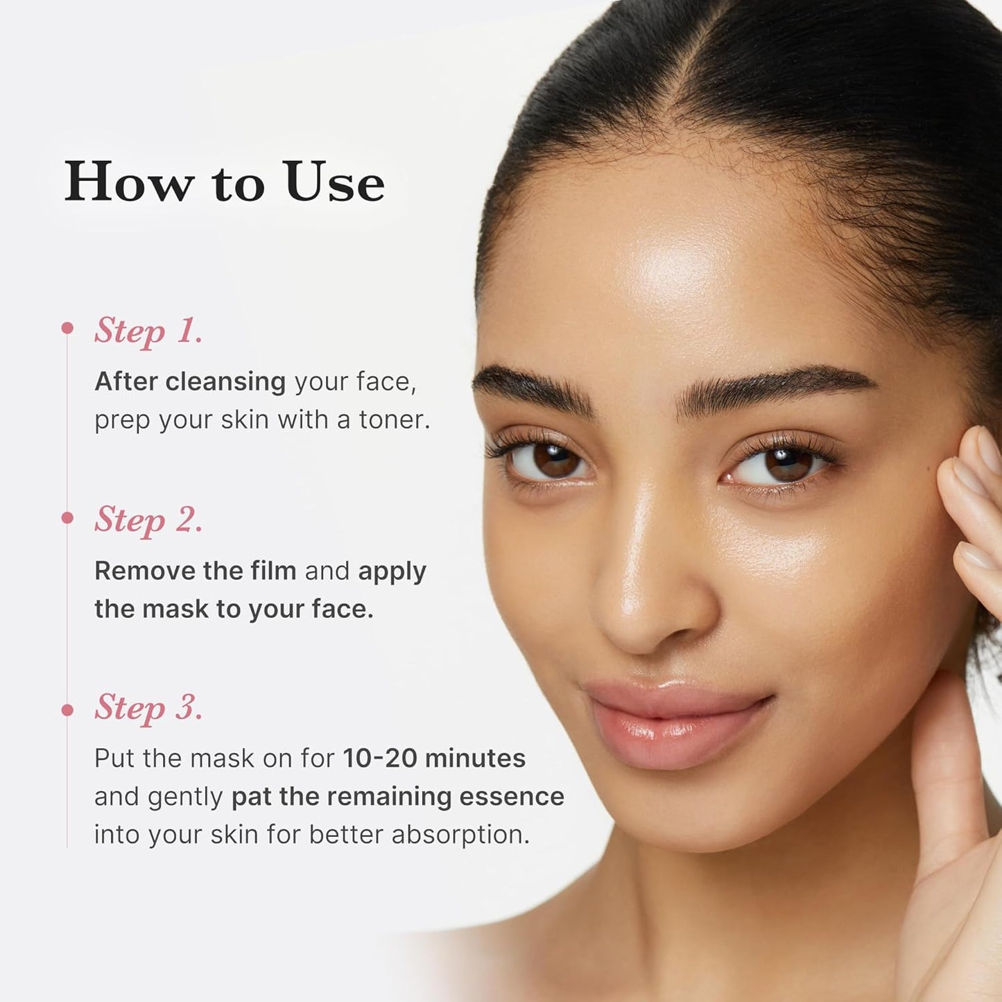 10-sheet multi-pack format at 22g (0.77oz) of essence per mask