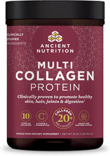 Ancient Nutrition Multi Collagen Protein – Bedtime Self-Care Ritual Powder, Nightly Beauty-from-Within Routine for Skin, Hair, and Nails