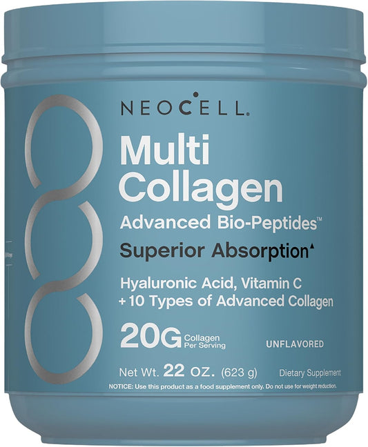 10 types of collagen delivering 20g per serving