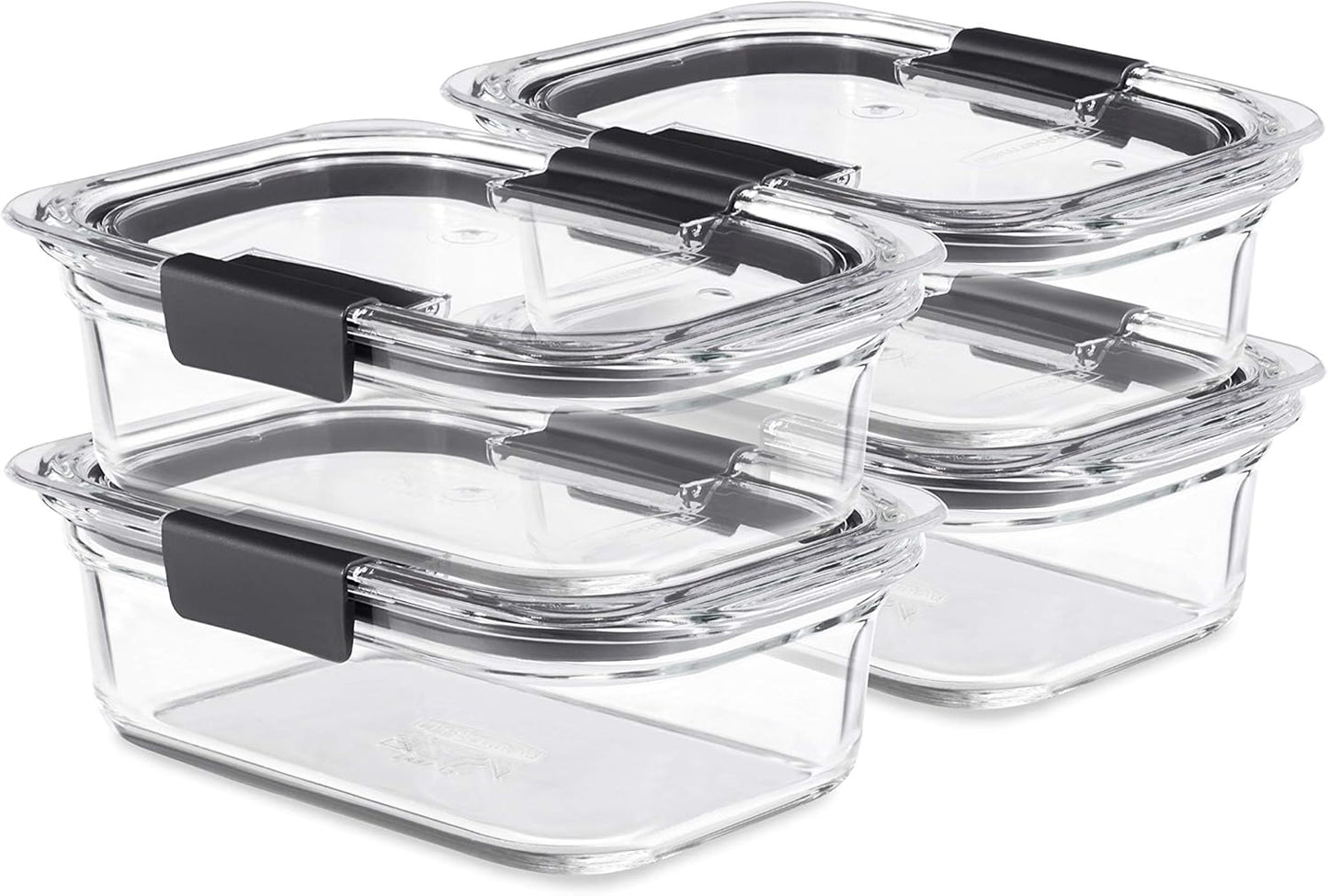 100% airtight and leak-proof seal with secure snap latches on clear lids