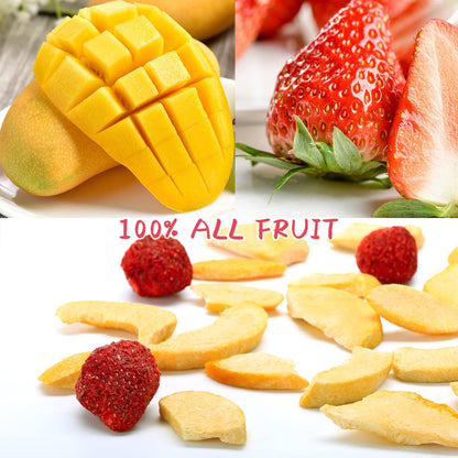 100% all-natural with no added sugar, no artificial colors, and no preservatives