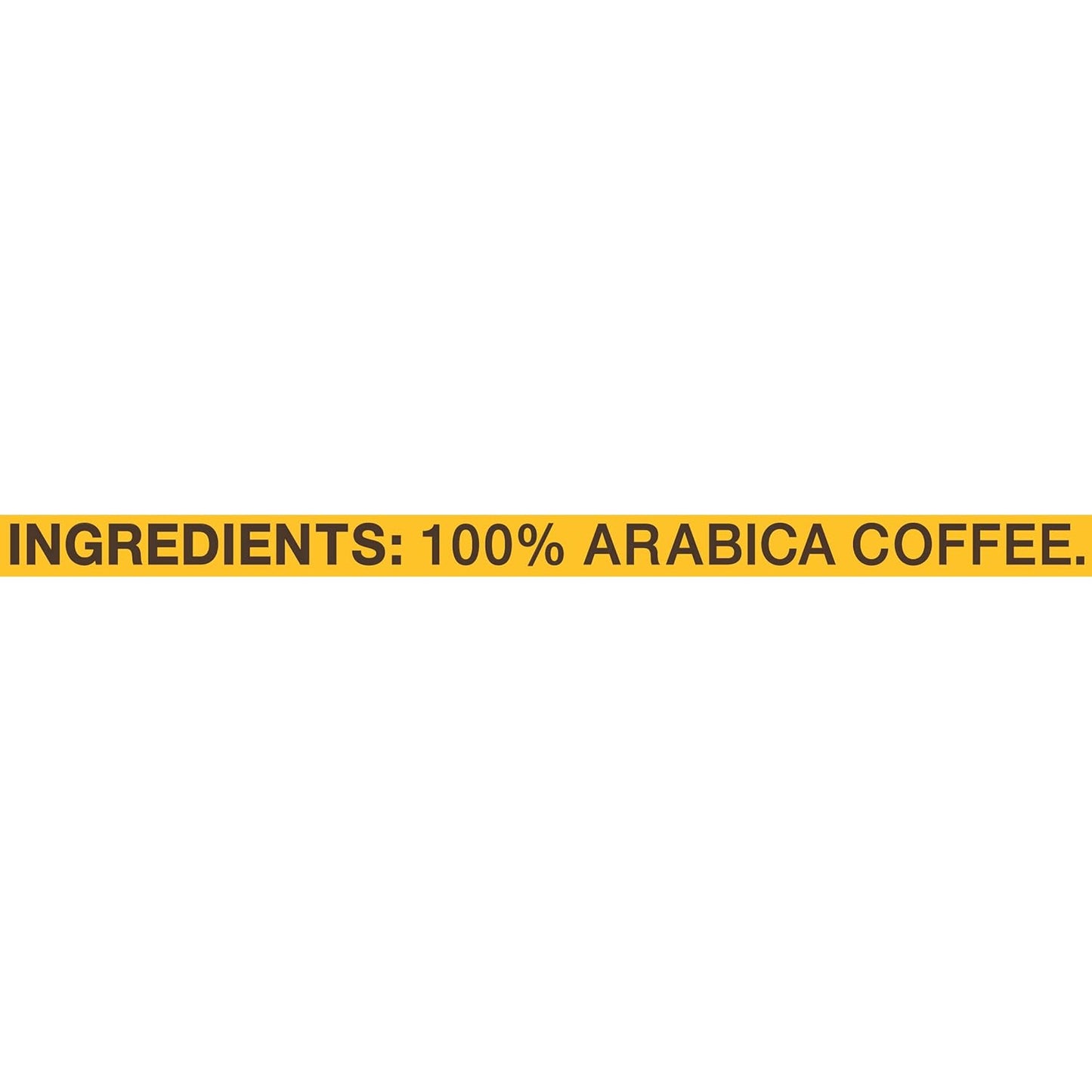 100% arabica whole beans, globally sourced