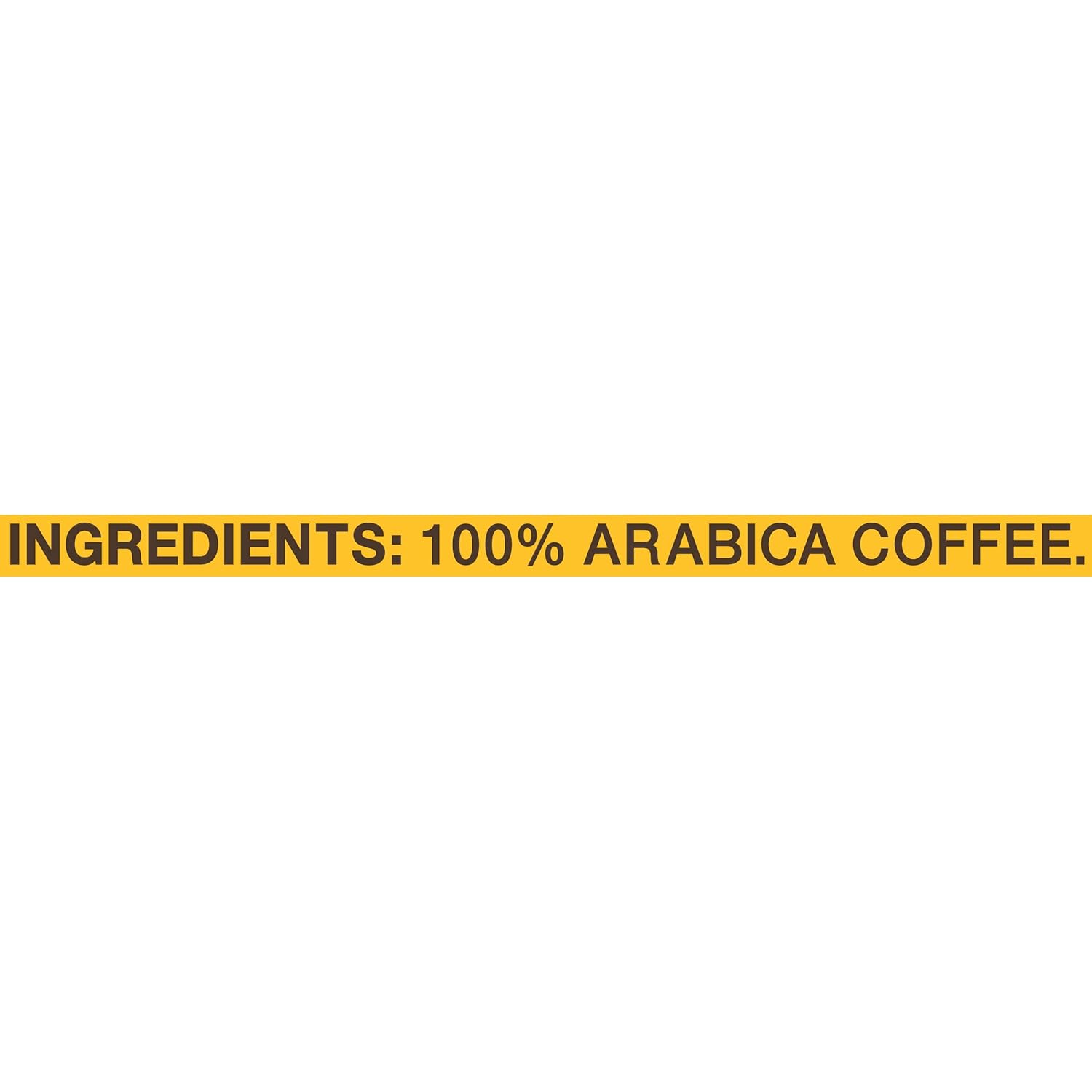 100% arabica whole beans, globally sourced