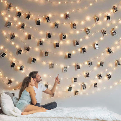 100 bright leds spaced 4 inches apart along 33 feet of flexible silver wire