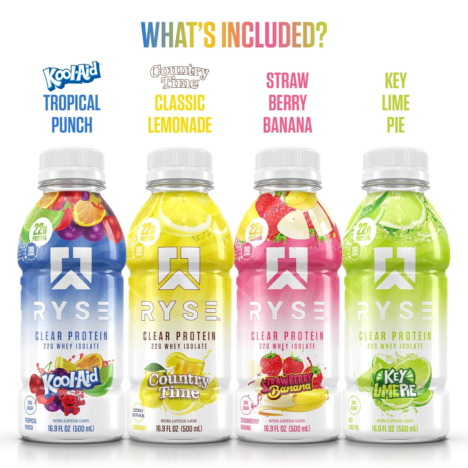 100 calories, 0g sugar, 0g fat, lactose-free per 16.9 fl oz bottle