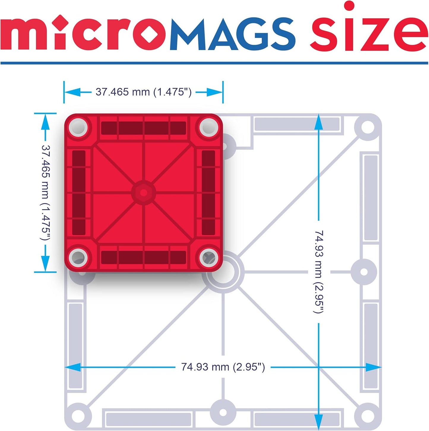 100% compatibility with all magna-tiles classic and micromags sets