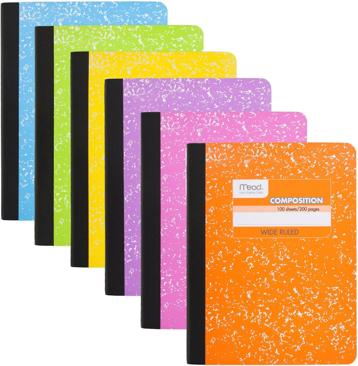 100 double-sided wide ruled sheets (200 pages) per notebook