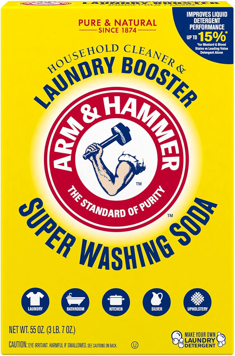 100% fragrance-free and phosphate-free sodium carbonate formula