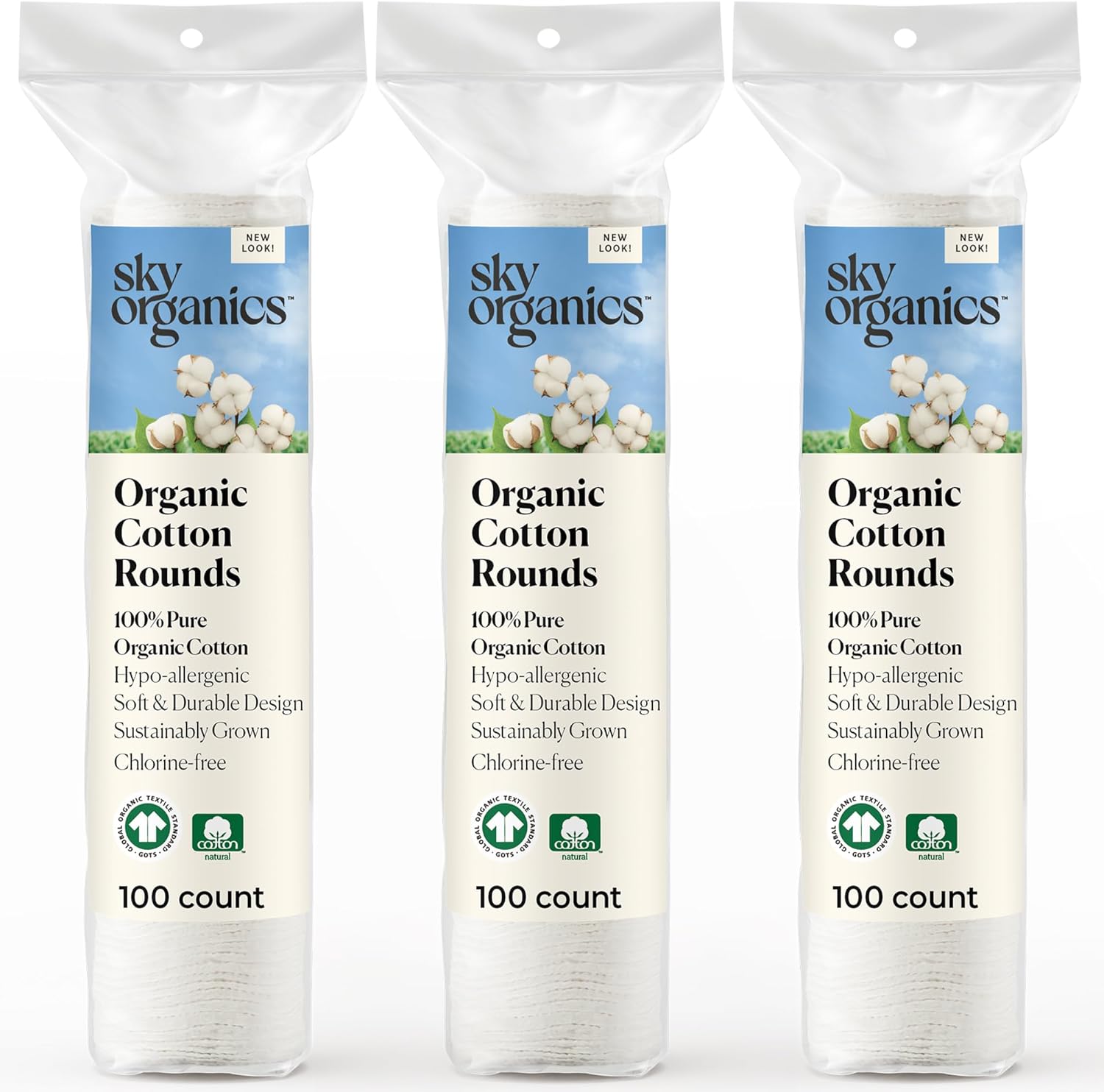 100% gots certified organic cotton fiber with no synthetic blends