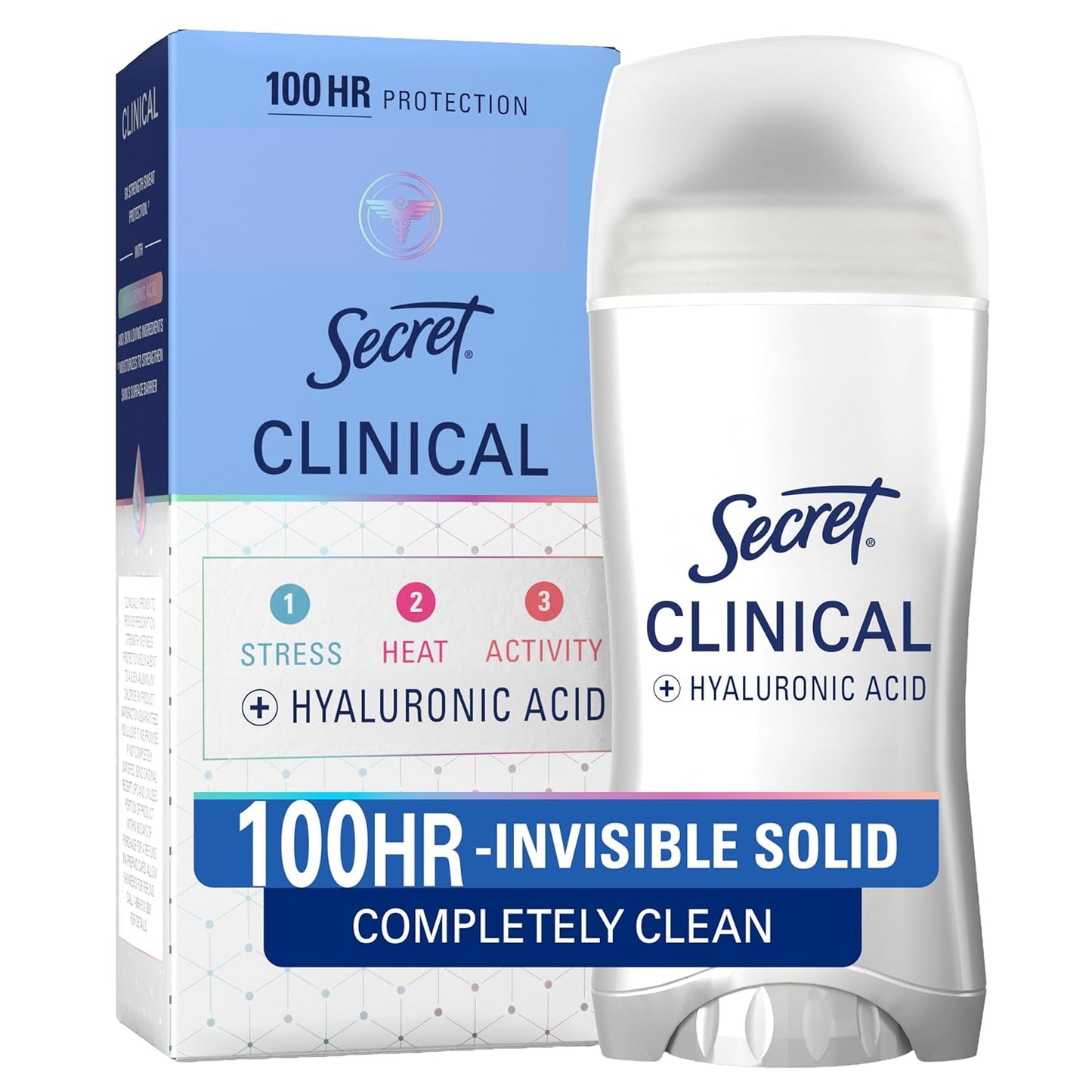 100-hour sweat and odor protection claim with clinical-strength active formulation