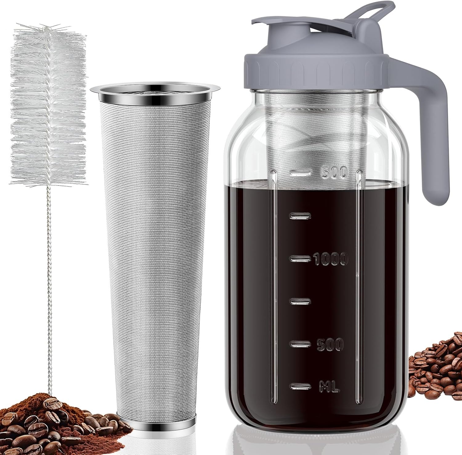 100 micron 304 stainless steel ultra-fine mesh filter, removable and reusable