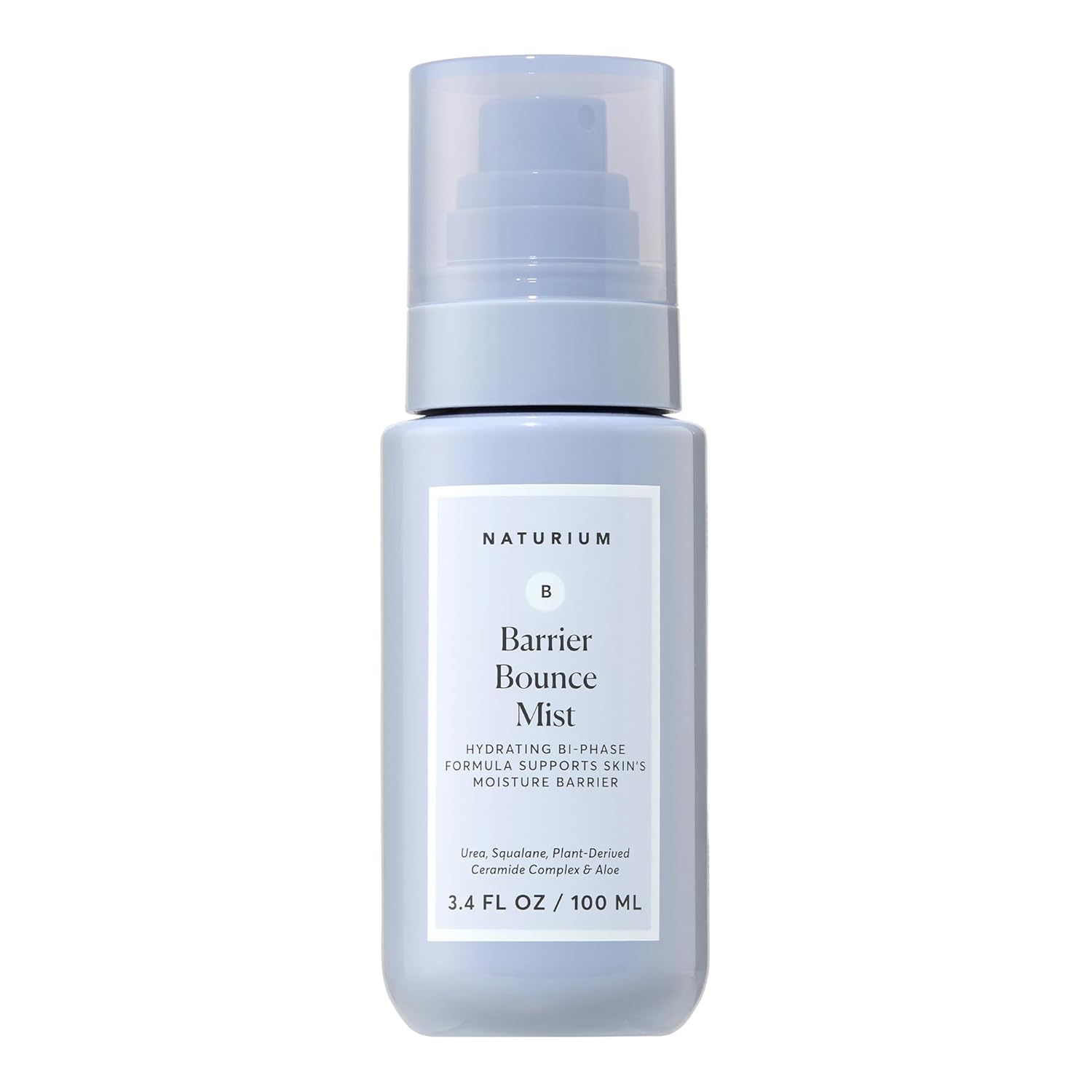 100 ml / 3.4 fl oz travel-appropriate bottle with fine-mist sprayer