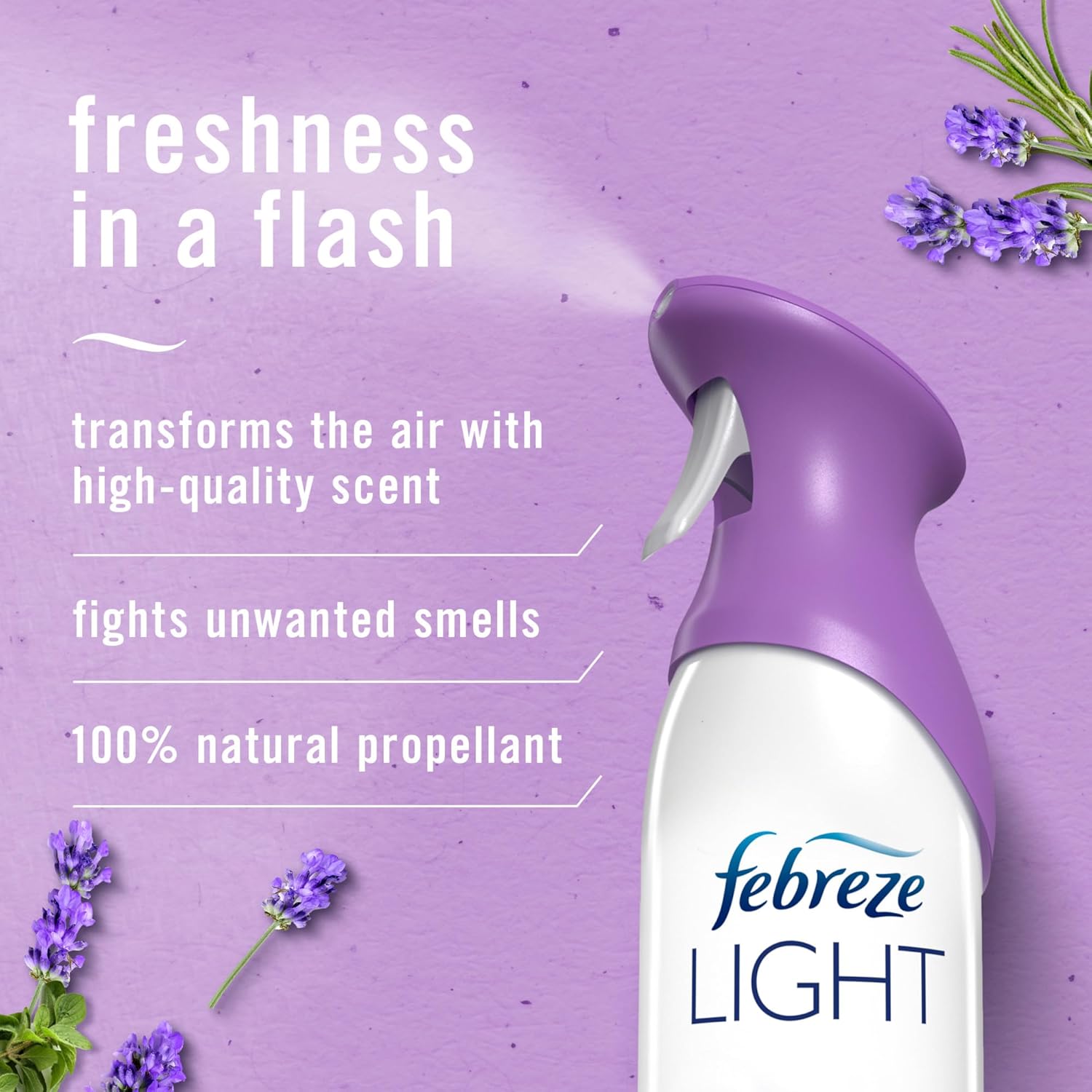 100% natural propellant for everyday safe spraying