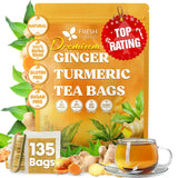 FreshDrinkUS Turmeric Ginger Tea Bags – Nightly Anti-Inflammatory Ritual for Bedroom Wind-Down