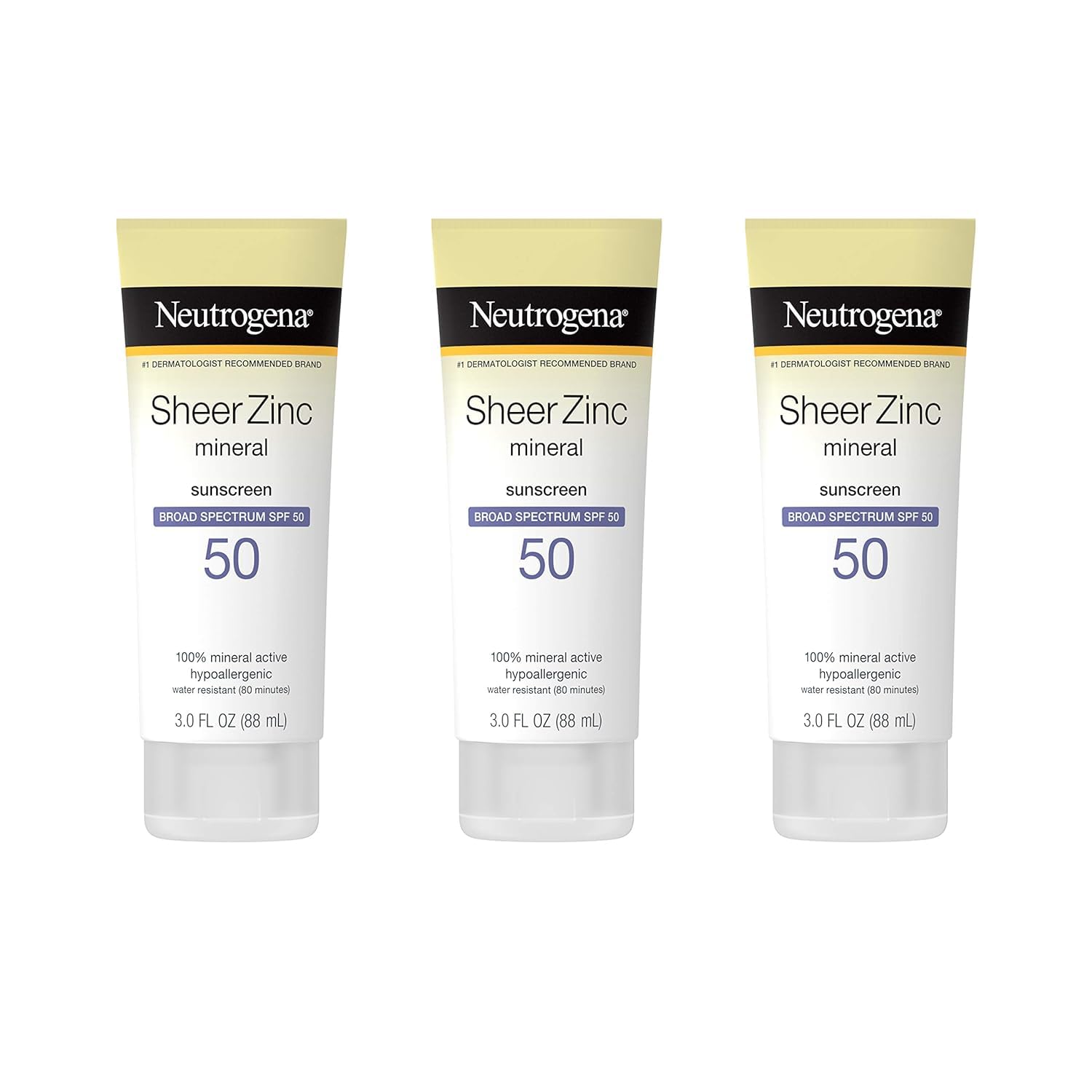 100% naturally sourced zinc oxide active ingredient providing broad spectrum spf 50 uva/uvb protection
