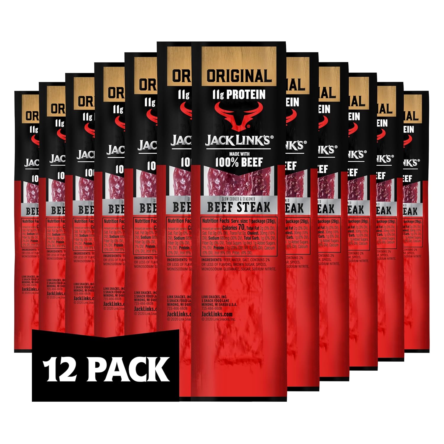 100% premium lean beef, marinated in a proprietary herb and spice blend