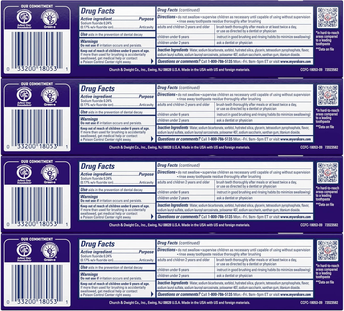 100% pure baking soda for gentle stain removal and acid neutralization