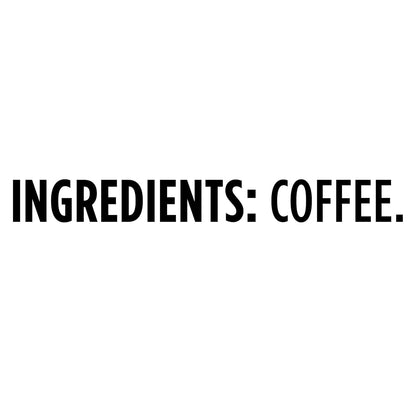 100% pure coffee with no additives or flavorings