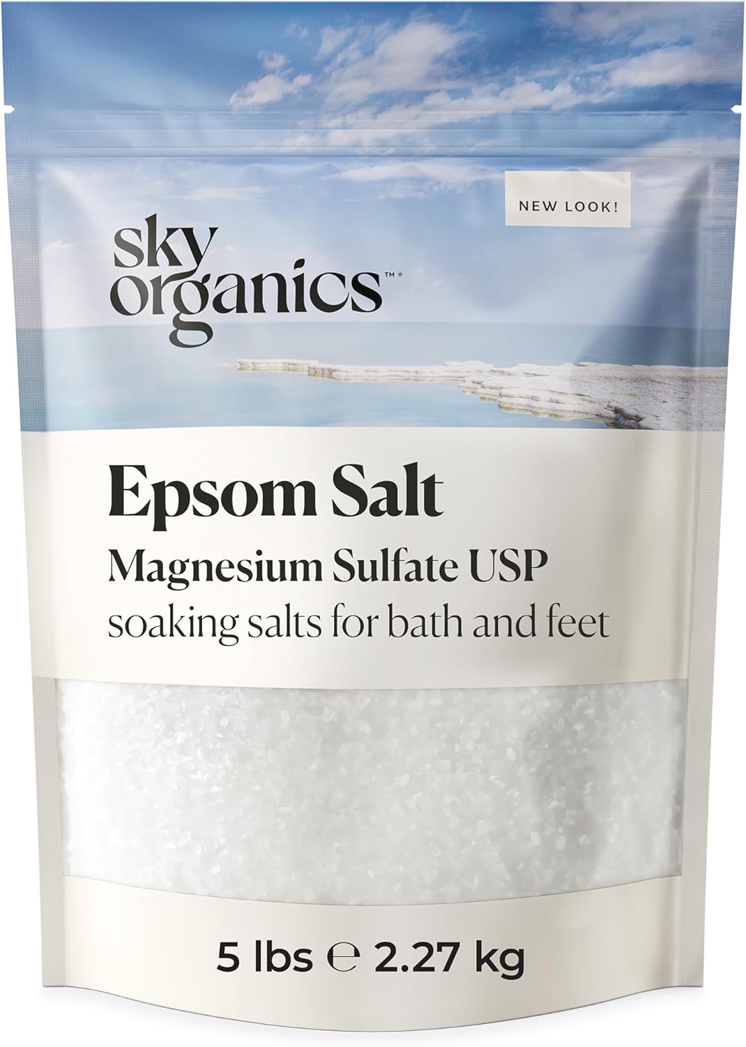 100% pure magnesium sulfate usp grade in medium grain texture