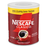 NESCAFÉ CLÁSICO Instant Coffee – Home Office Focus Drink, No-Brew Dark Roast for Desk Routines