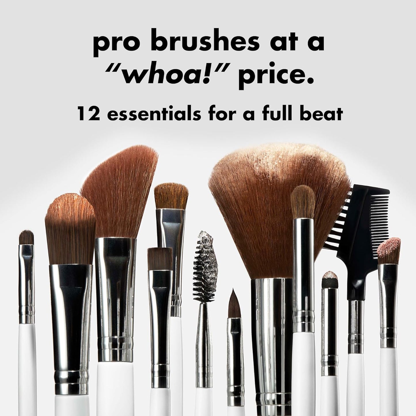 100% synthetic nylon bristles that are completely animal hair-free
