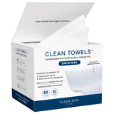 Clean Skin Club Clean Towels XL® – Mindful Evening Skincare Ritual, Disposable Face Towelette for Sensitive Skin