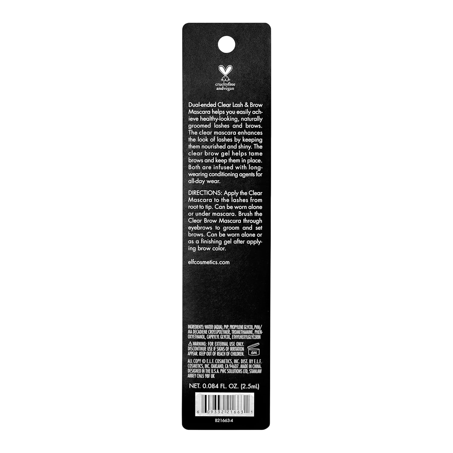 100% vegan and leaping bunny certified cruelty-free formulation