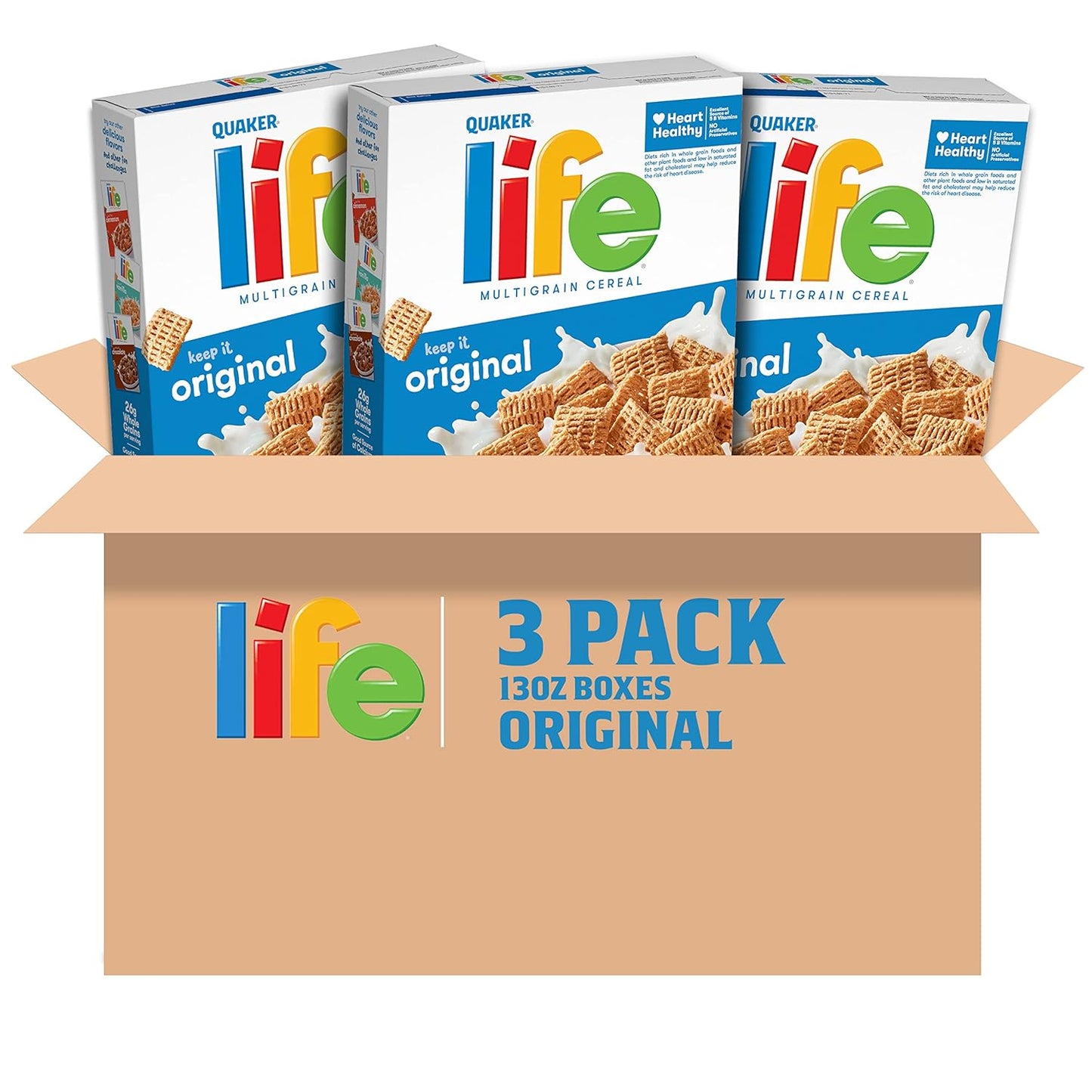 100% whole grain quaker oats baked into each square piece