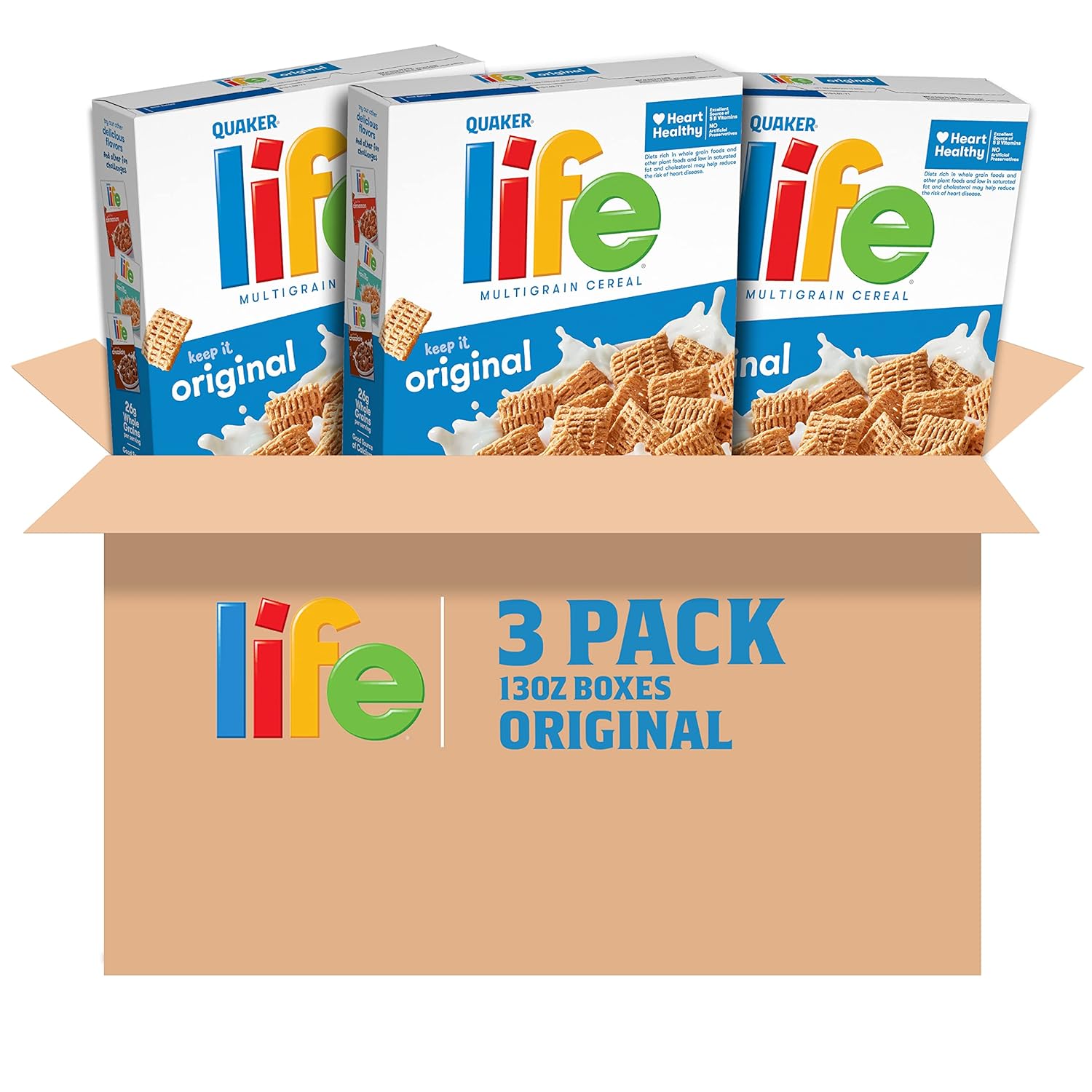 100% whole grain quaker oats baked into each square piece
