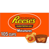 REESE'S Miniatures Milk Chocolate Peanut Butter Cups – Kid-Friendly Lunchbox Treats for School and After-Snack Time (105 Pieces)