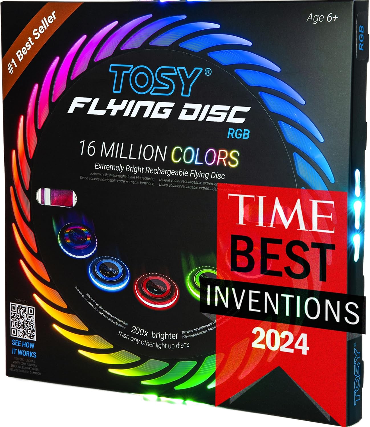 108 rgb leds producing 16.7 million color variations on a 24-bit spectrum