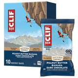 CLIF BAR Peanut Butter Banana Energy Bars – Trail and Summit Snack for Hikers and Climbers, 10g Plant Protein, Pack of 10