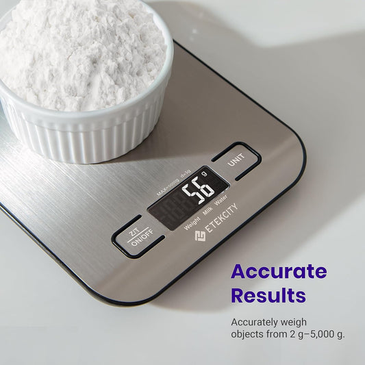11 lb / 5 kg capacity with 1g readout accuracy