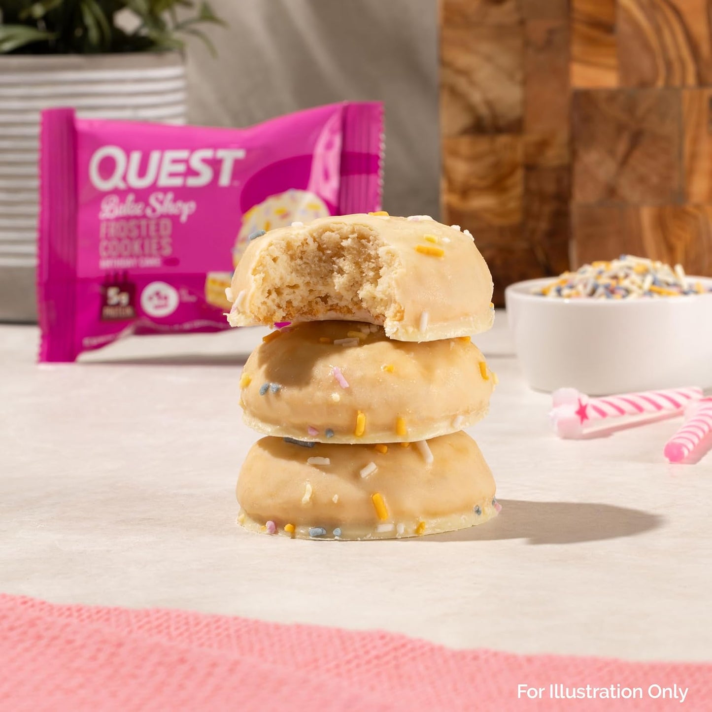 11-variant line spanning 5 flavors (birthday cake, chocolate cake, strawberry cake, lemon cake, peanut butter) and 3 pack sizes (8ct, 16ct, 16ct x2 twin pack)