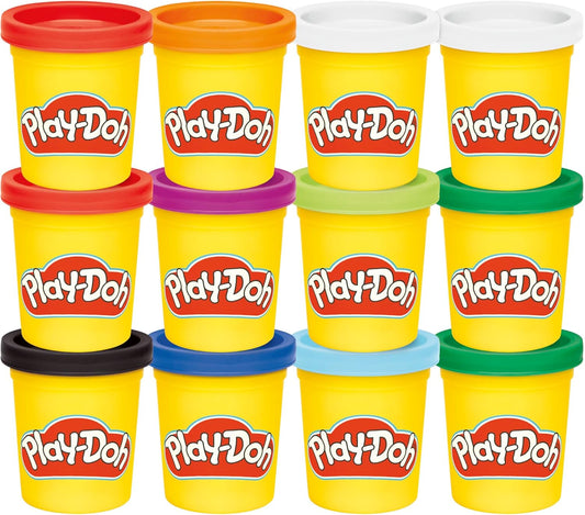 12 cans of 4-ounce play-doh modeling dough totaling 1 kg