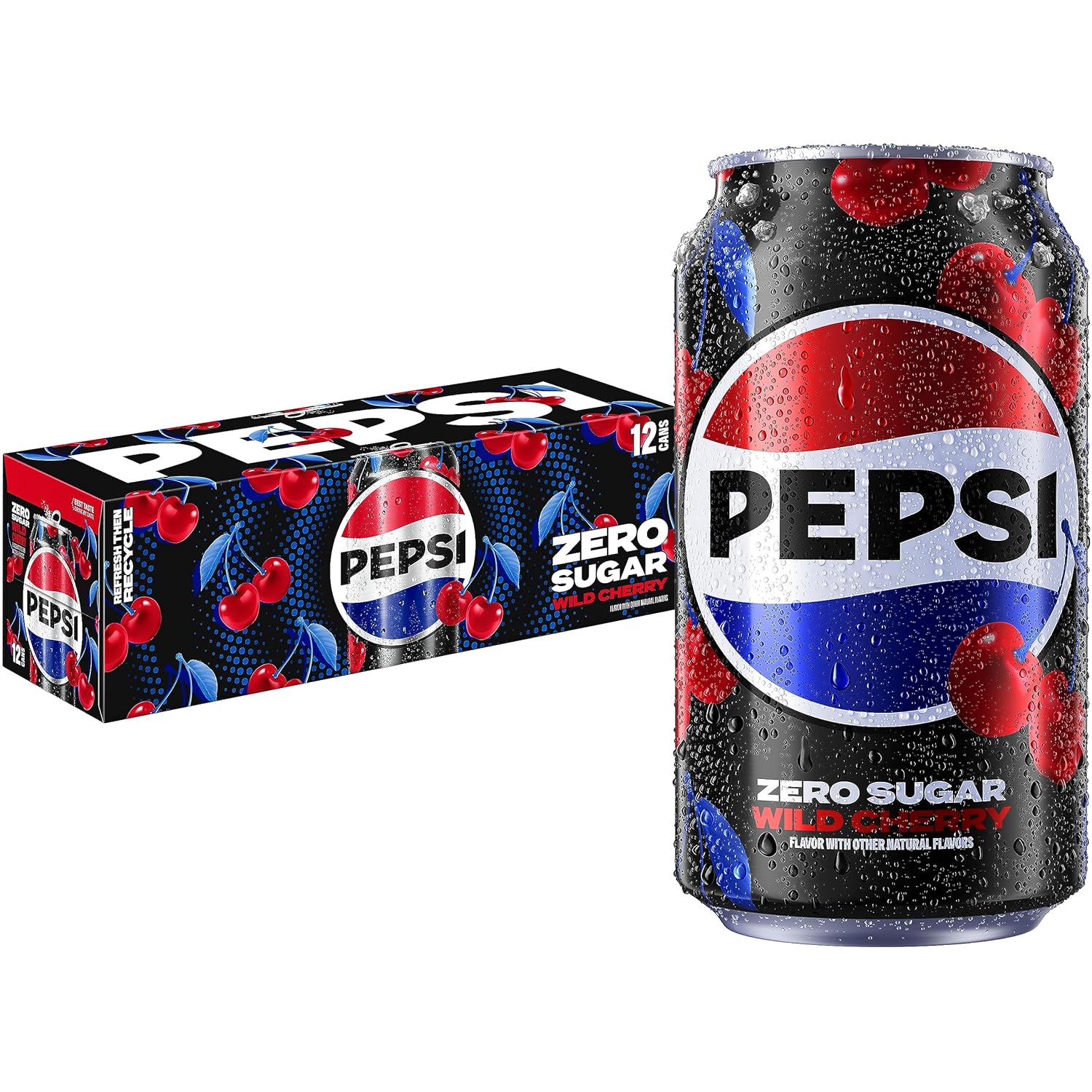 12-count pack of 12 fl oz aluminum cans for easy portioning and chilling
