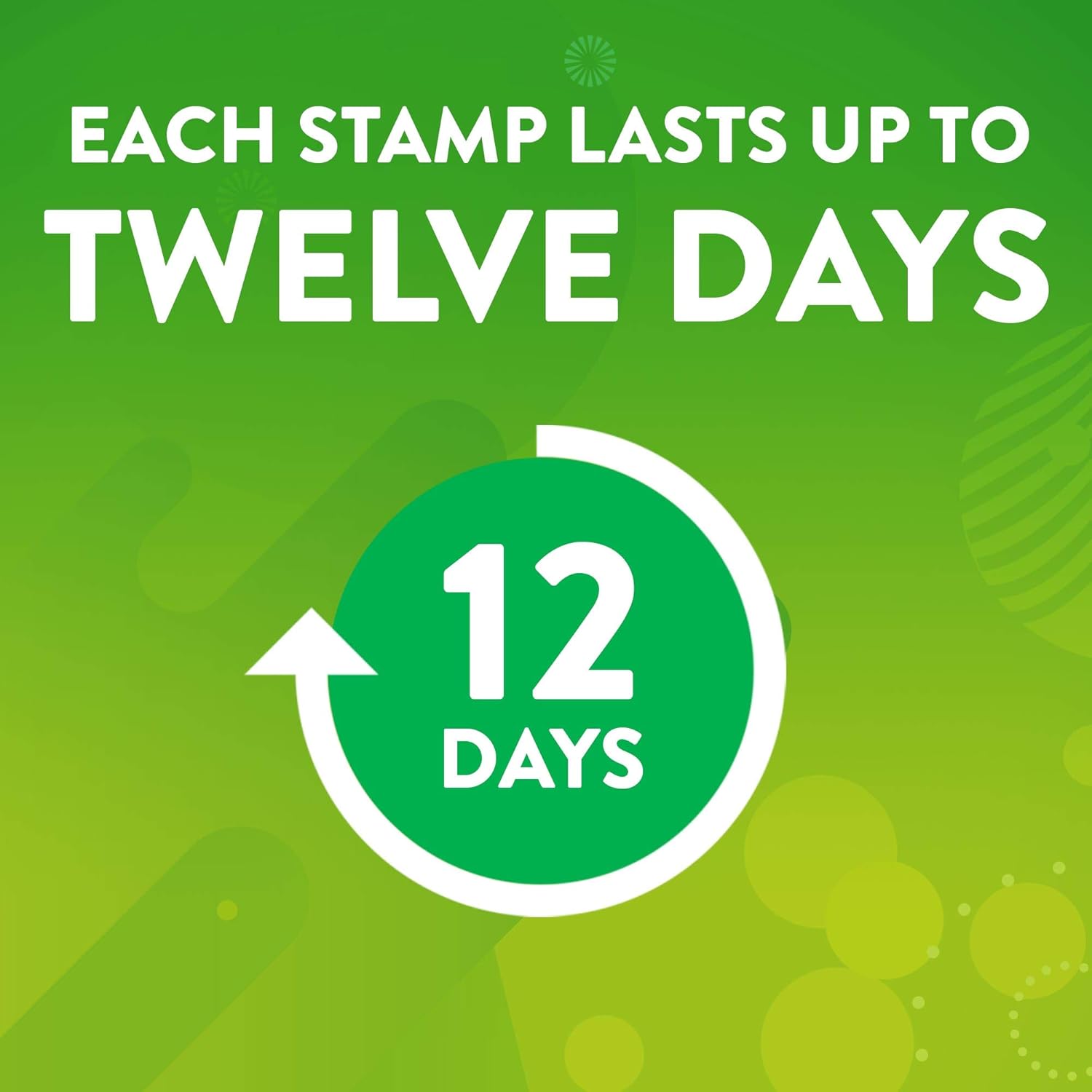 12-day continuous freshening per single stamp