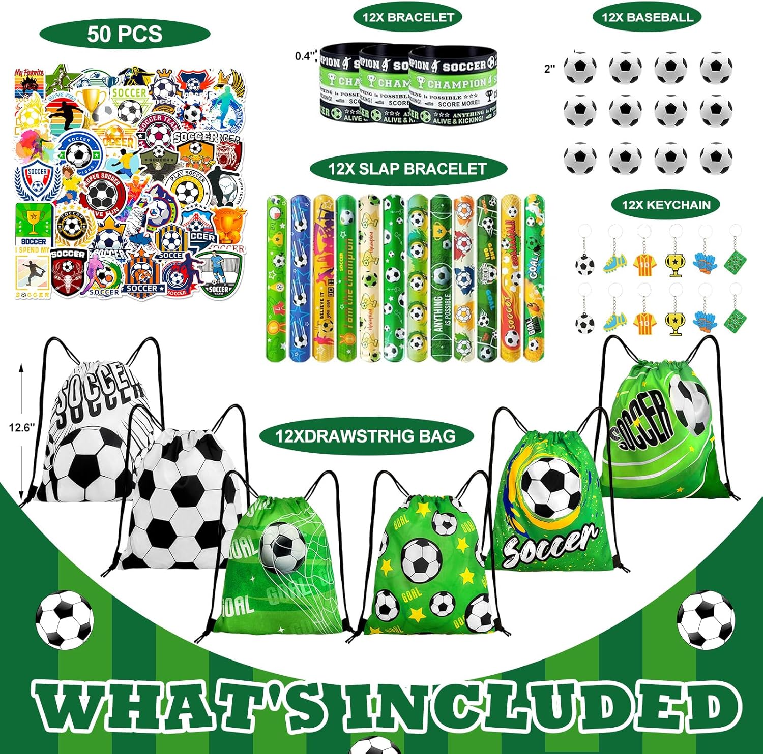 12 mini soccer balls for hands-on play and party games