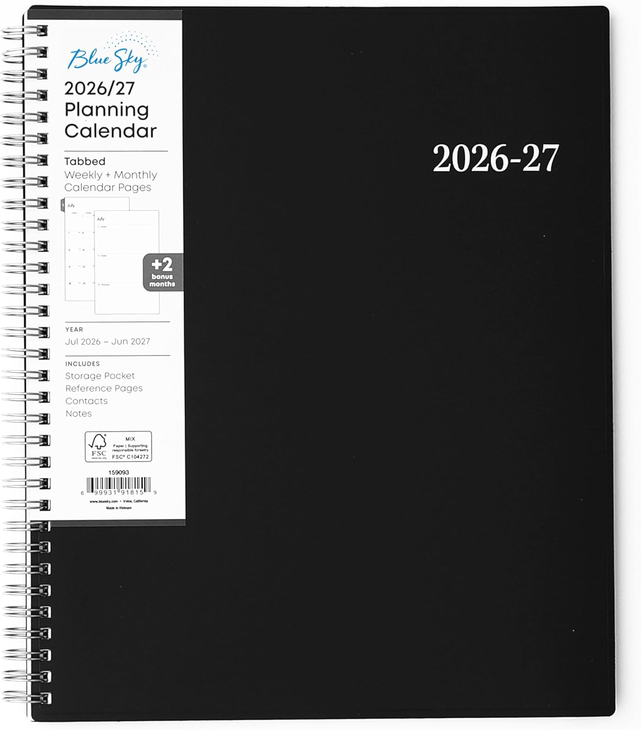 12 monthly pages plus 2 bonus summer months (may 2026 – june 2026) for uninterrupted academic coverage