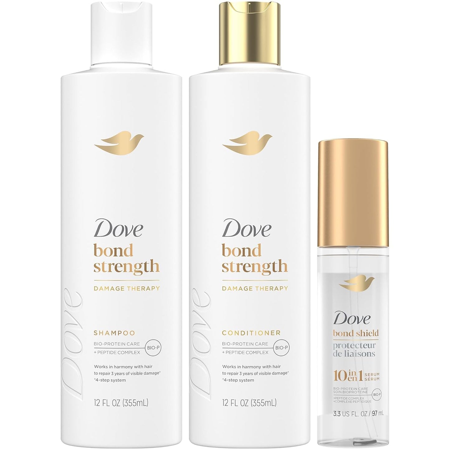12 oz bond repair shampoo formulated to strengthen hair bonds damaged by styling and environmental stress