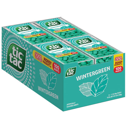 12-pack bulk configuration with 100 mints per 1.7 oz container (plus 1 oz size variant)