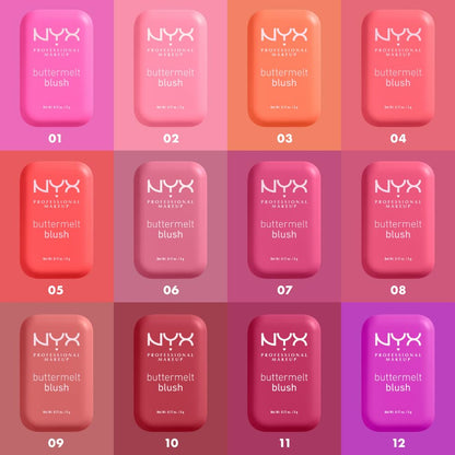 12-shade range in soft matte and glowy finishes