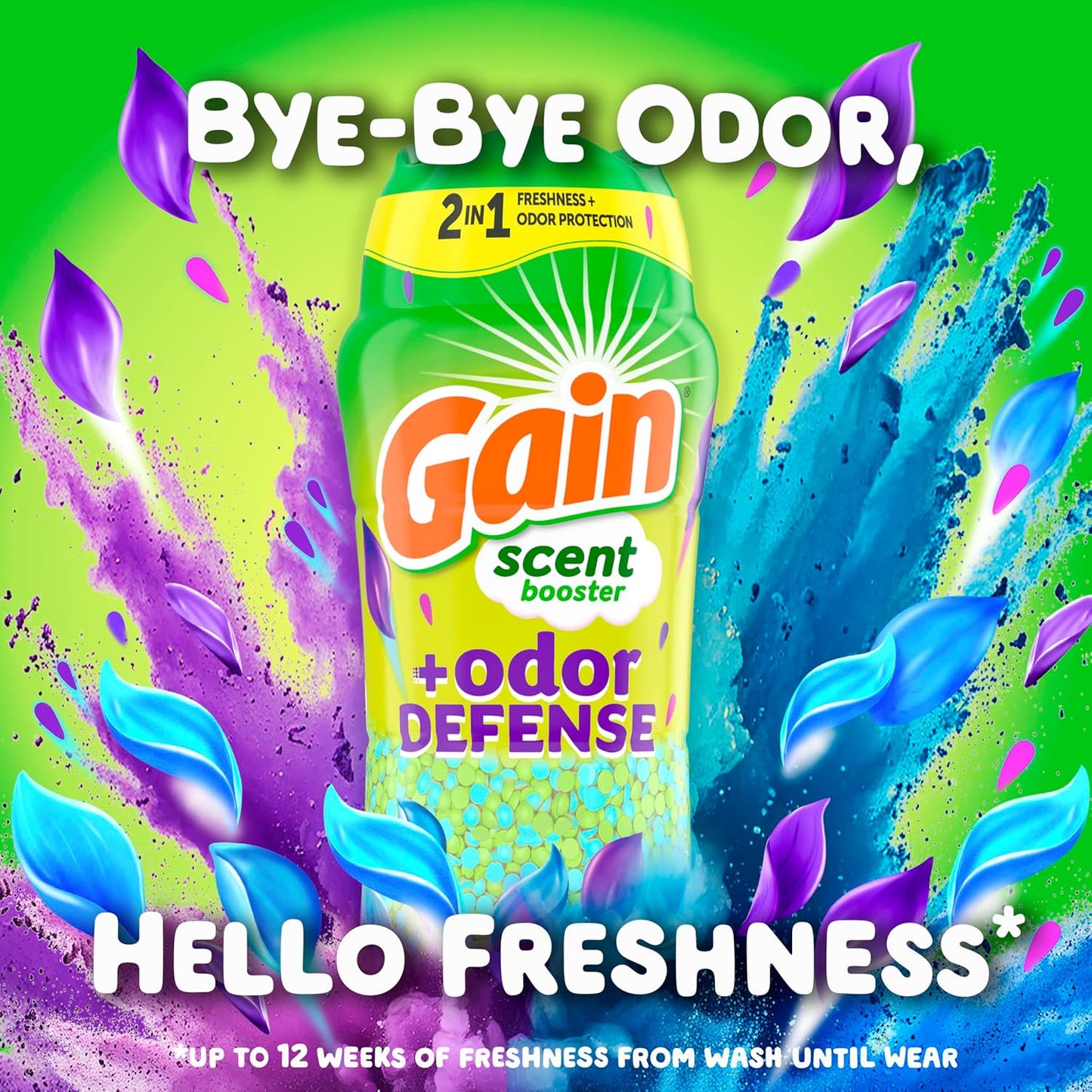 12-week odor and freshness performance from wash to wear