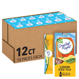 Crystal Light Lemon Iced Tea Powdered Drink Mix – Guilt-Free Hydration Ritual for Calorie-Conscious Wellness Routines, 120 On-the-Go Packets