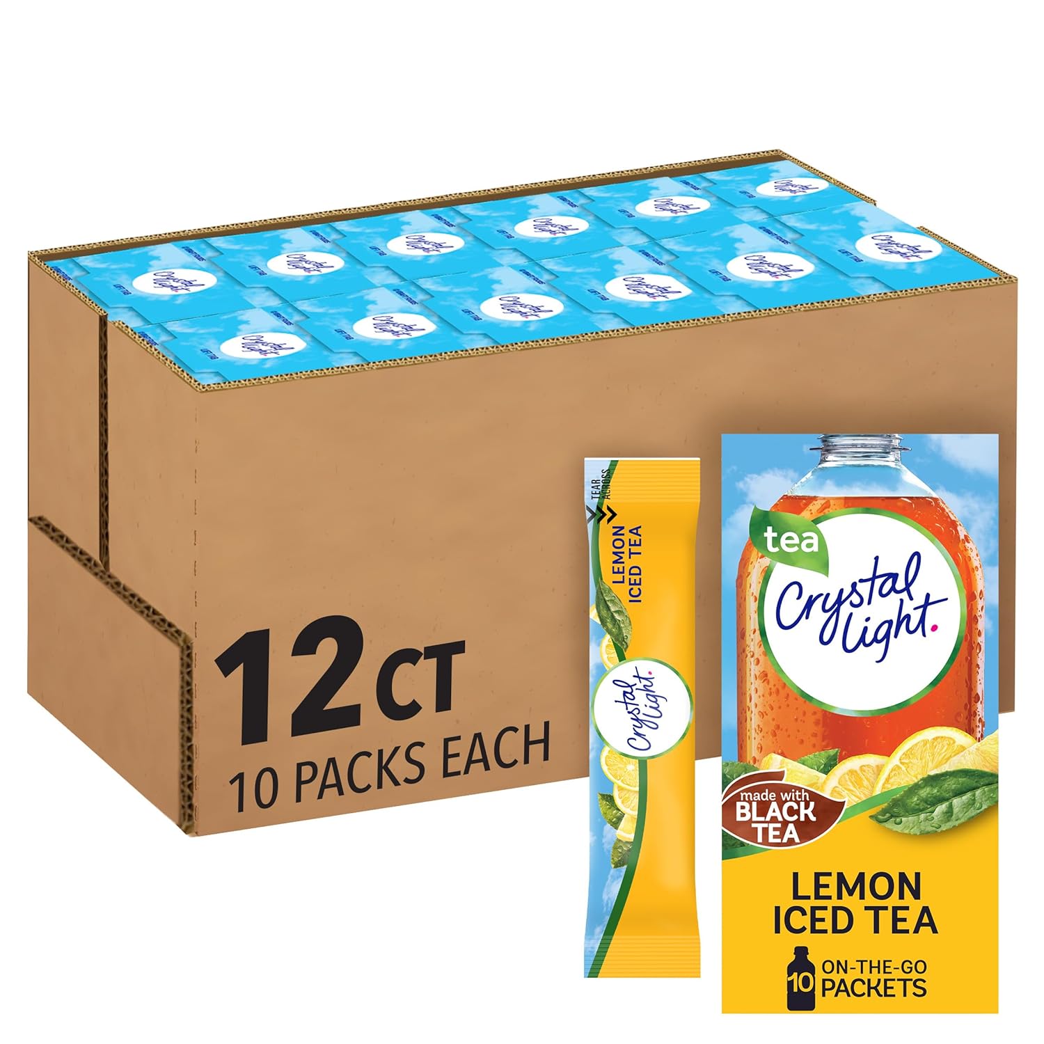 120 individual 0.07 oz single-serve packets (12 boxes of 10) for on-the-go use