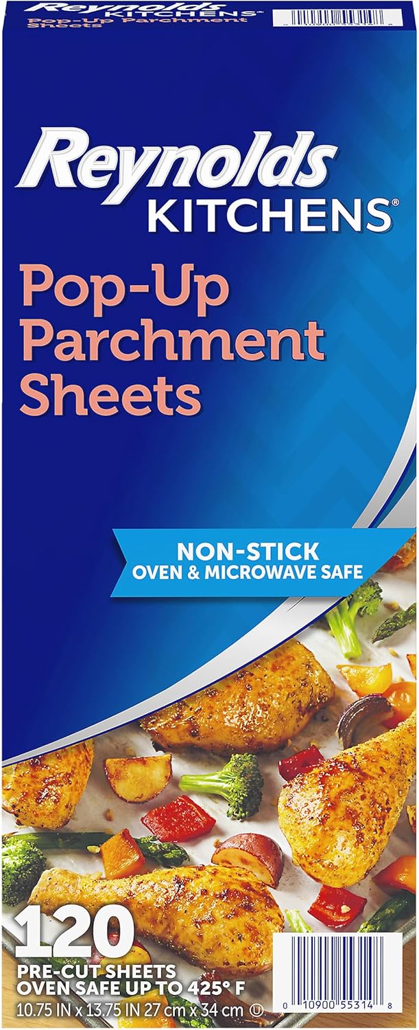 120 pre-cut sheets sized 10.7 x 13.75 inches to fit standard half-sheet pans and cookie sheets