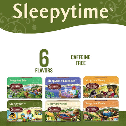 120 total tea bags across 6 boxes (20 count per box) with available 40-count and single-box options